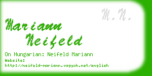 mariann neifeld business card